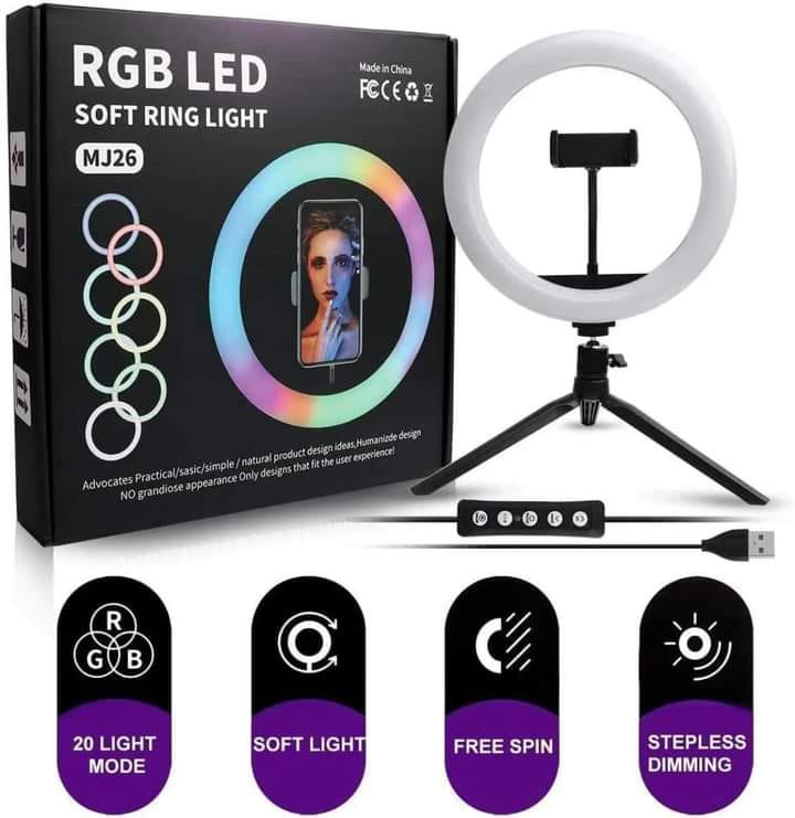 26Cm Rgb Ring Light
