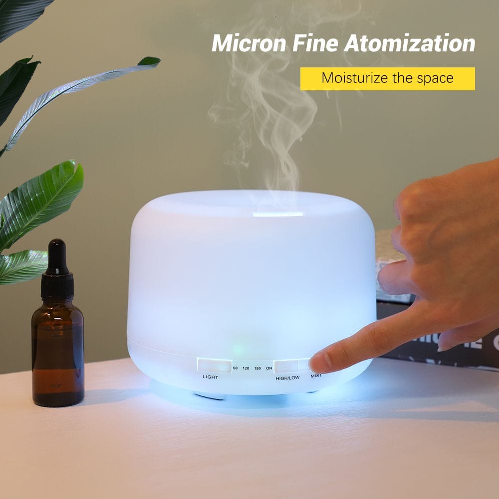 Get your 500ml diffuser with remote control and 7 colors LED lights