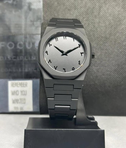 Black Arabic Watch    (Bahrain Delivery Same Day) Full Dicount
