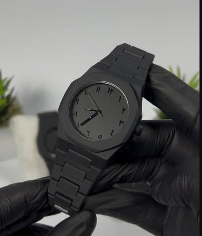 Black Arabic Watch    (Bahrain Delivery Same Day) Full Dicount