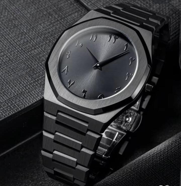 Black Arabic Watch    (Bahrain Delivery Same Day)