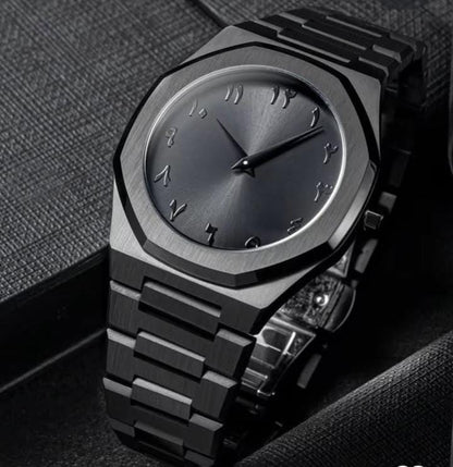 Black Arabic Watch    (Bahrain Delivery Same Day) Full Dicount