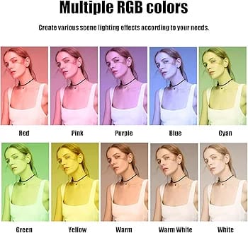 MJ33 RGB LED Soft Ring Light 33CM (13-inch) With Phone Holder USB Plug