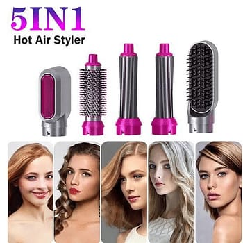 5 in 1 Hot Air Styler Hair Dryer Comb Styling