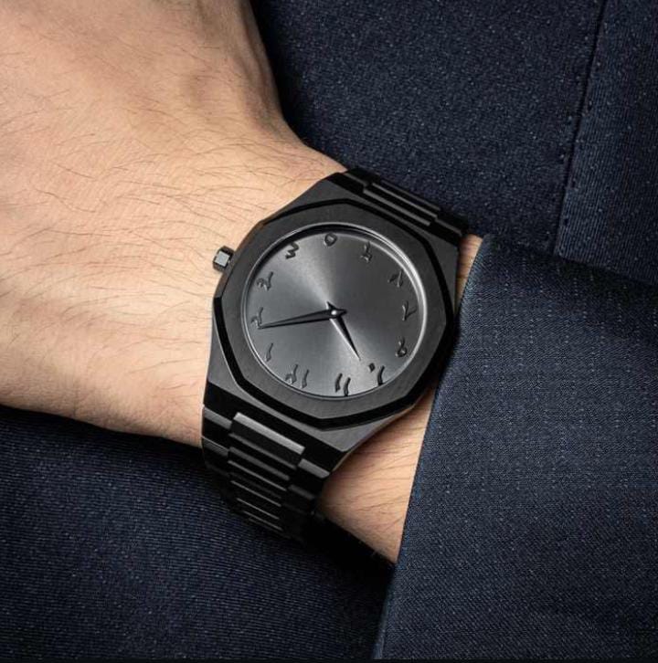 Black Arabic Watch    (Bahrain Delivery Same Day)