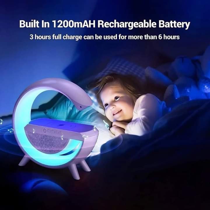 𝐆-𝐓𝐲𝐩𝐞 𝐒𝐡𝐚𝐩𝐞 𝐖𝐢𝐫𝐞𝐥𝐞𝐬𝐬 𝐑𝐞𝐜𝐡𝐚𝐫𝐠𝐞𝐚𝐛𝐥𝐞 𝐌𝐨𝐛𝐢𝐥𝐞 𝐏𝐡𝐨𝐧𝐞 𝐋𝐄𝐃 𝐂𝐨𝐥𝐨𝐫𝐟𝐮𝐥 𝐓𝐚𝐛𝐥𝐞 𝐋𝐚𝐦𝐩 𝐂𝐡𝐚𝐫𝐠𝐞𝐫 𝐰𝐢𝐭𝐡 𝐁𝐥𝐮𝐞𝐭𝐨𝐨𝐭𝐡 𝐒𝐩𝐞𝐚𝐤𝐞𝐫